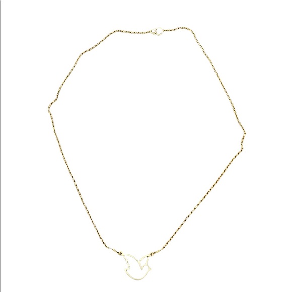 Gold bird necklace - Picture 4 of 4